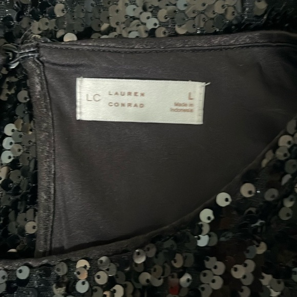 NWT Lauren Conrad - Elegant Black Sequin Dress - size L - Picture 3 of 6